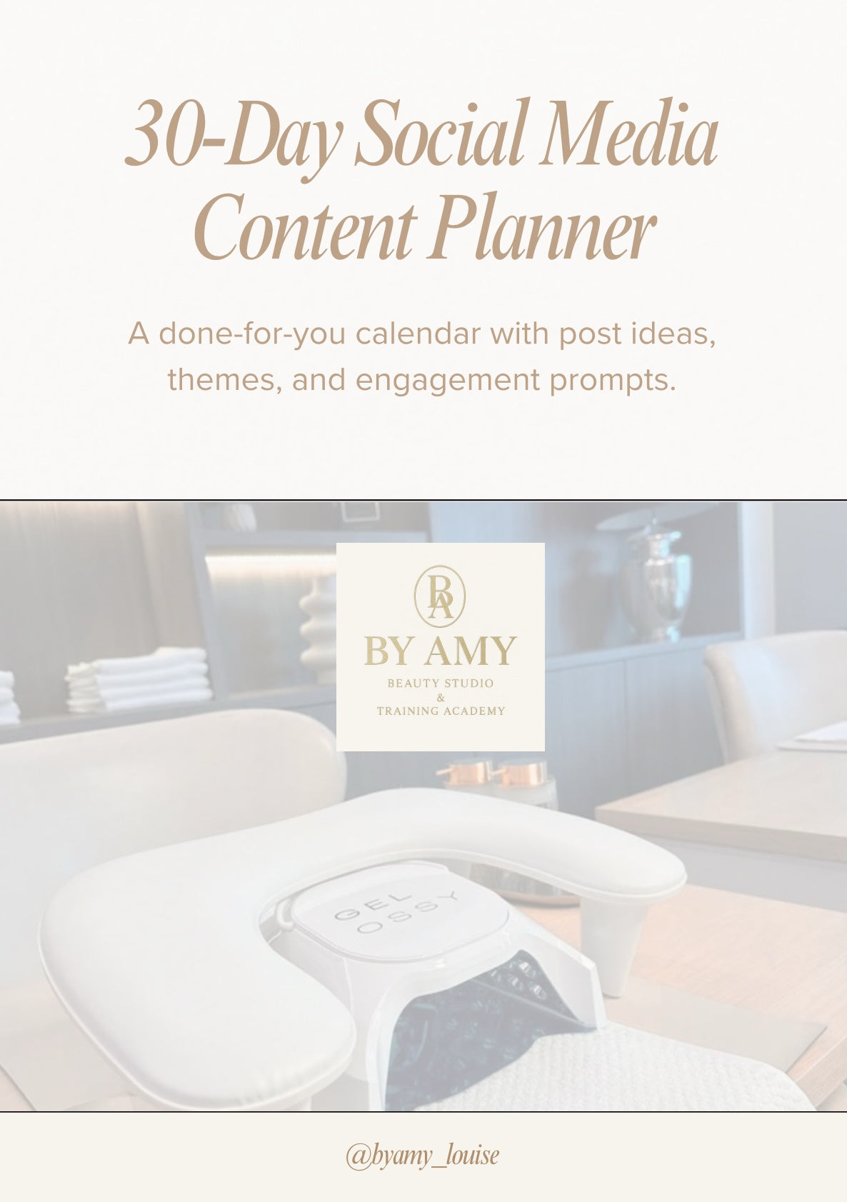 30 Day Social Media Content Planner